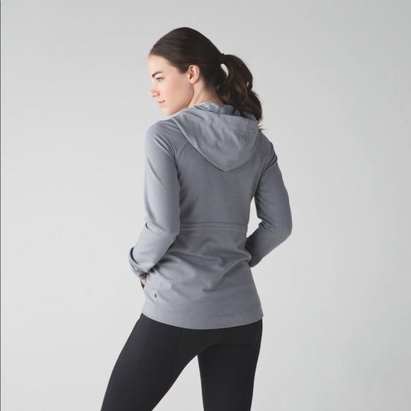 NWOT Lululemon “ Elements” Grey Zip Hoodie - Picture 3 of 7